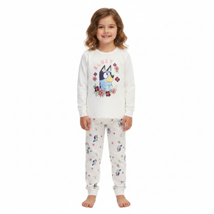 BLUEY Pink Dressing Gown & Pyjama Set