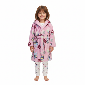 BLUEY Pink Dressing Gown & Pyjama Set