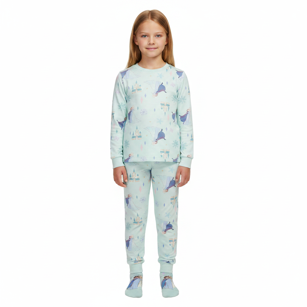 FROZEN Mint Velour Pyjama & Sock Set