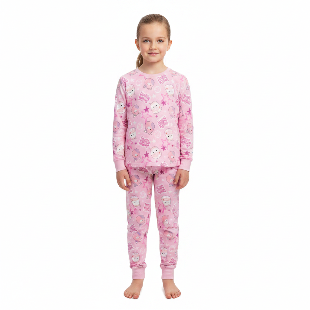 Squishmallows | Pink Long Pyjamas | Little Gecko