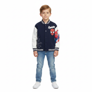 SPIDERMAN Navy Baseball Jacket