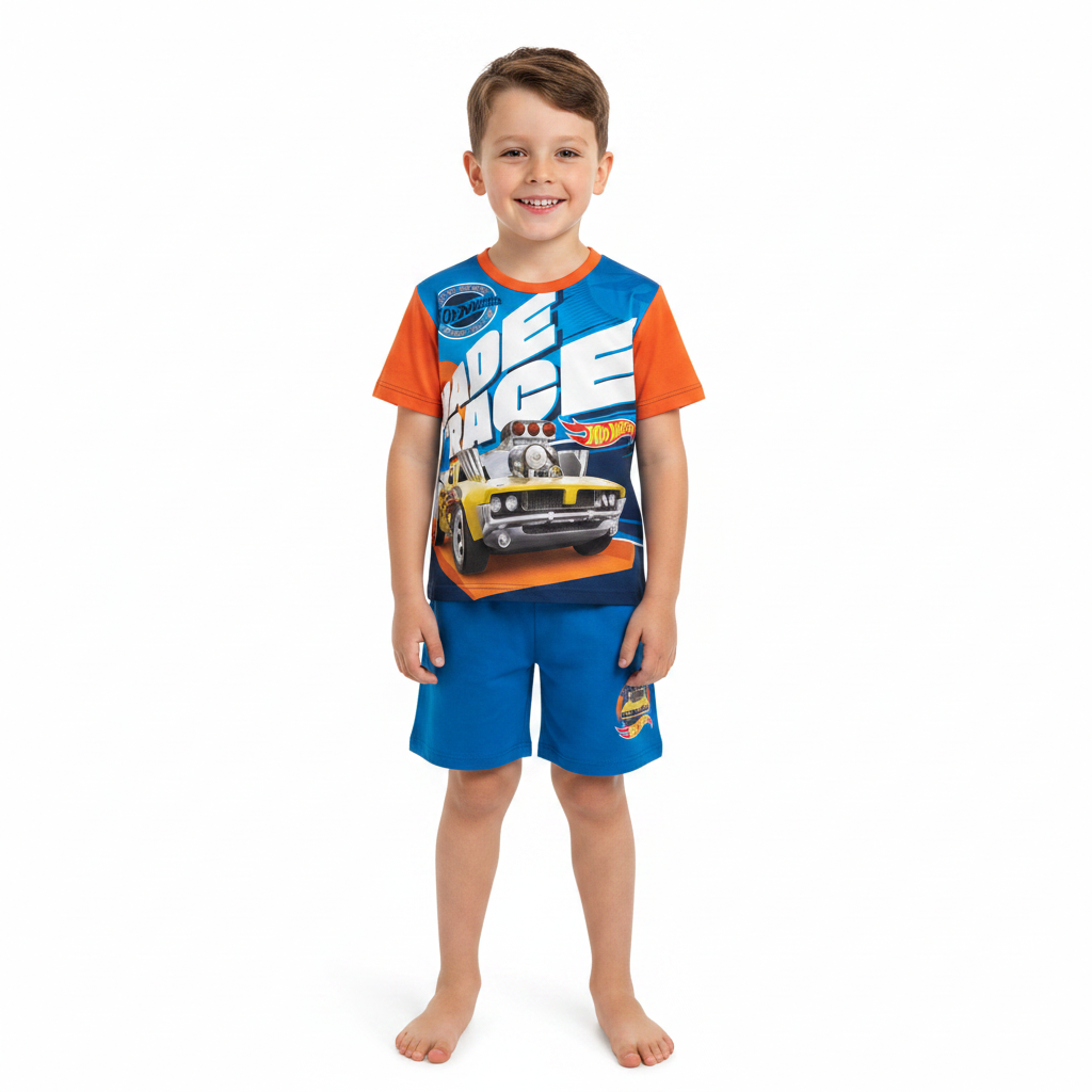 Hot Wheels | Shortie Pyjamas | Little Gecko