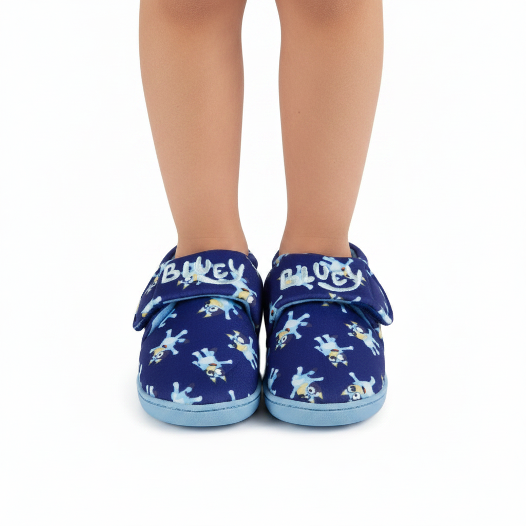 BLUEY Navy Slippers