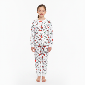 HELLO KITTY Cream Pyjama Set