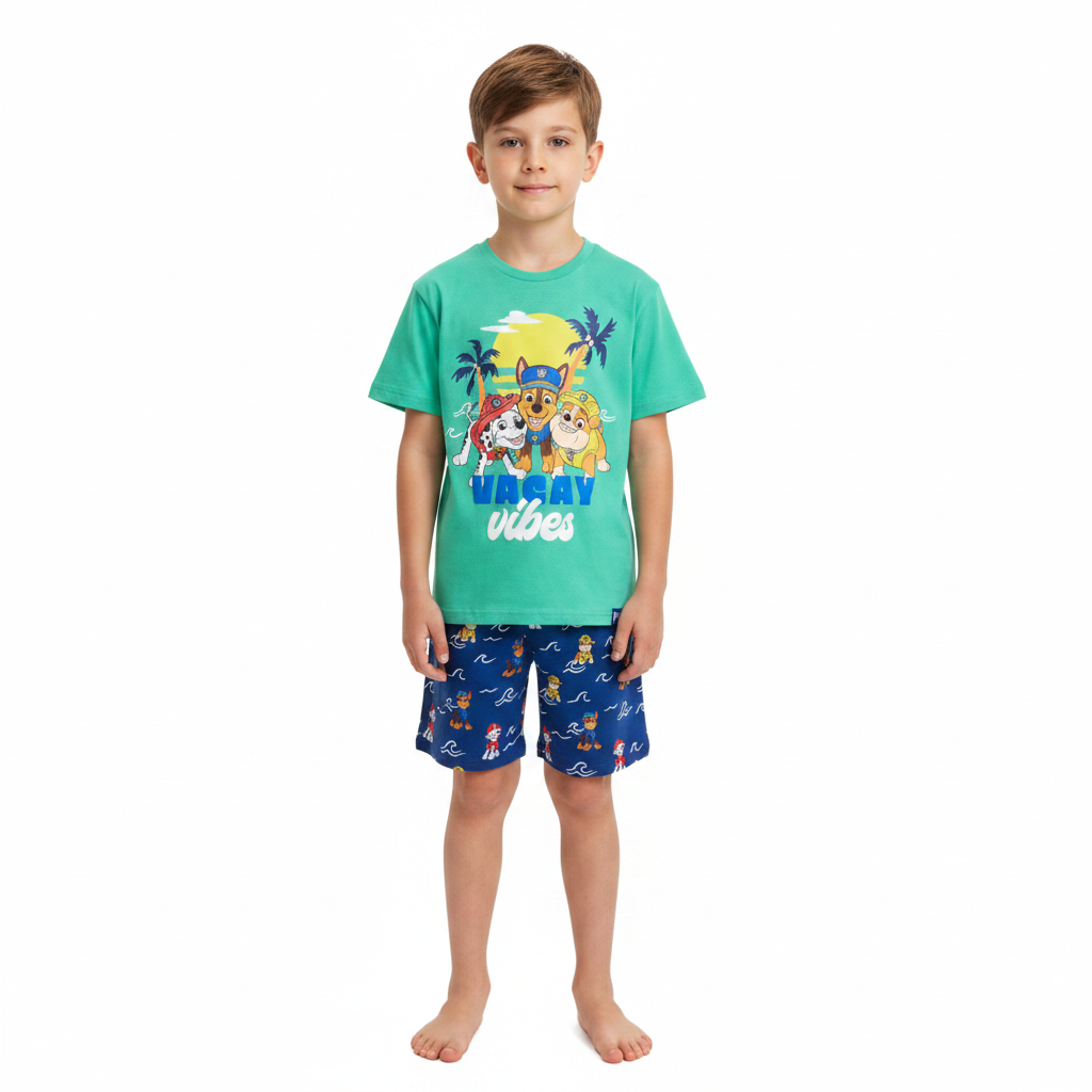 Paw Patrol | Vacay Shortie Pyjamas | Little Gecko