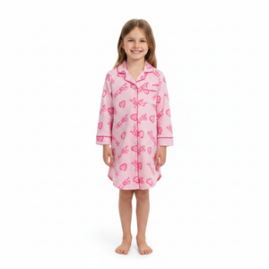 BARBIE Pink Button Down Nightie