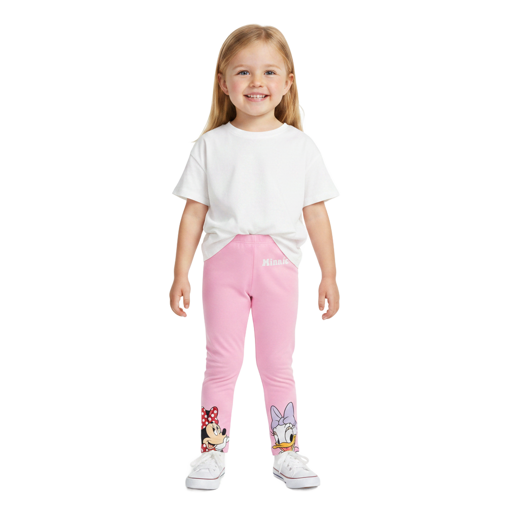 Minnie Mouse | Pink Leggings | Little Gecko