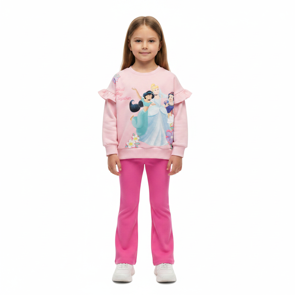 Disney Princess | Sweatshirt & Flared Leggings Set | Little Gecko