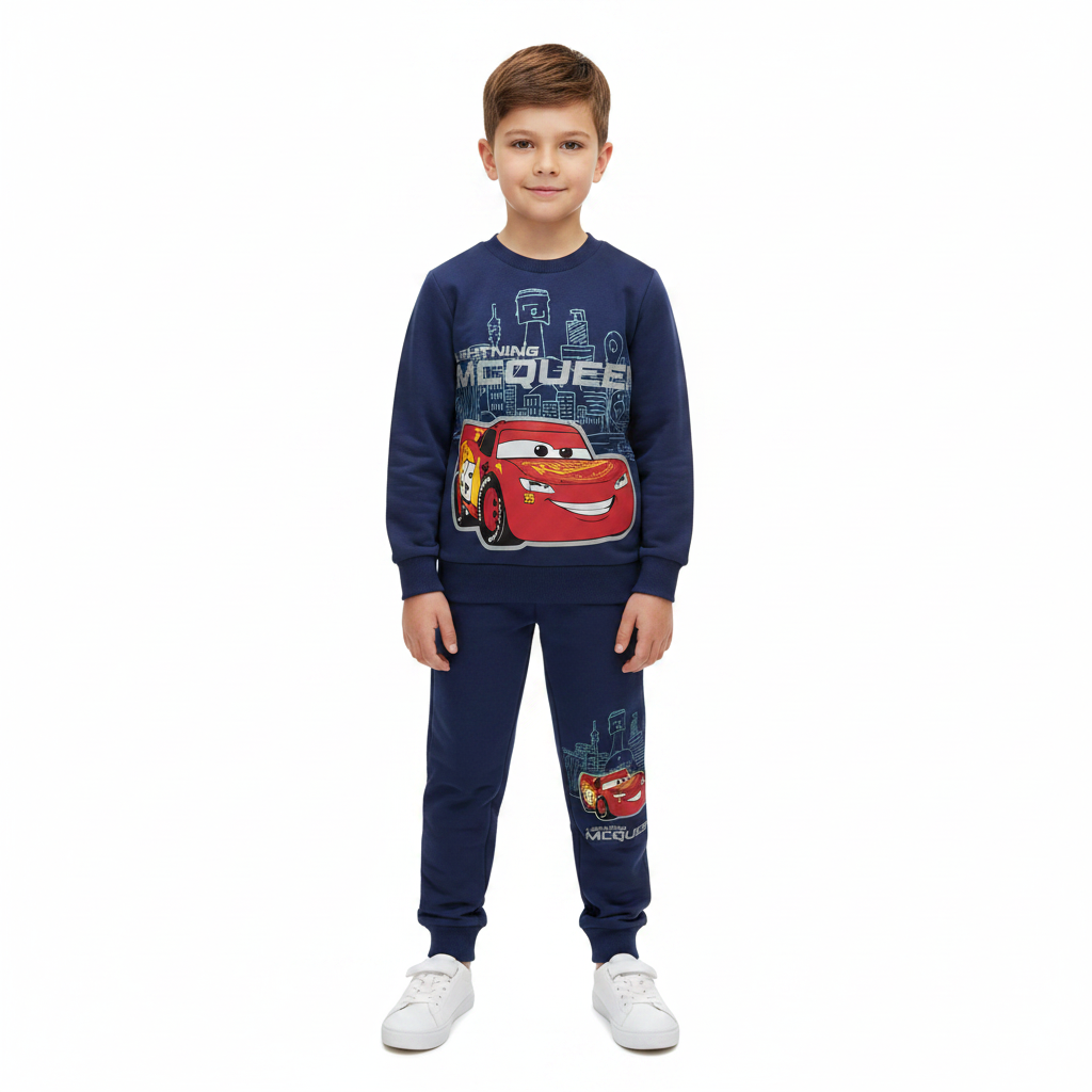 Disney Cars | Navy Sweatshirt & Jogging Pants Set | Little Gecko