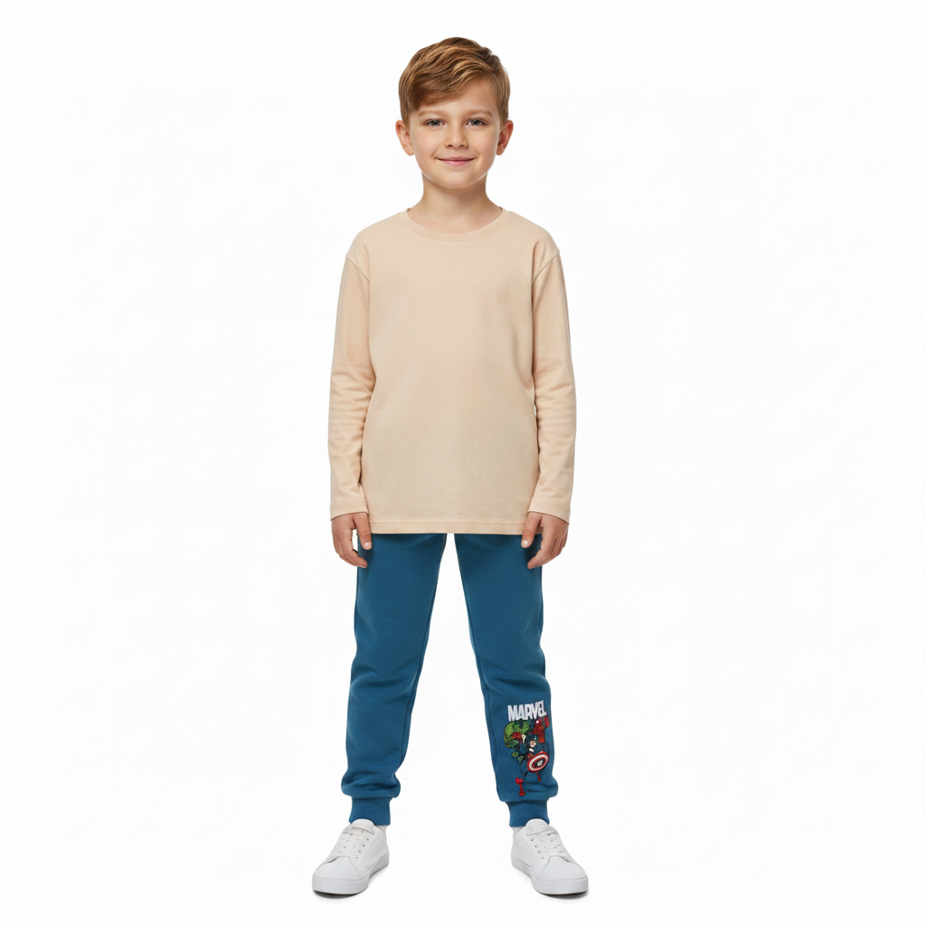 Marvel Comics | Blue Jogging Pants | Little Gecko