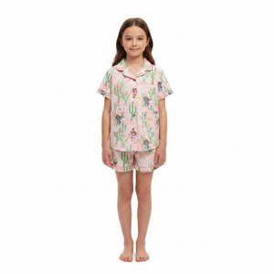 LILO & STITCH Cactus Button Up Pyjama Set