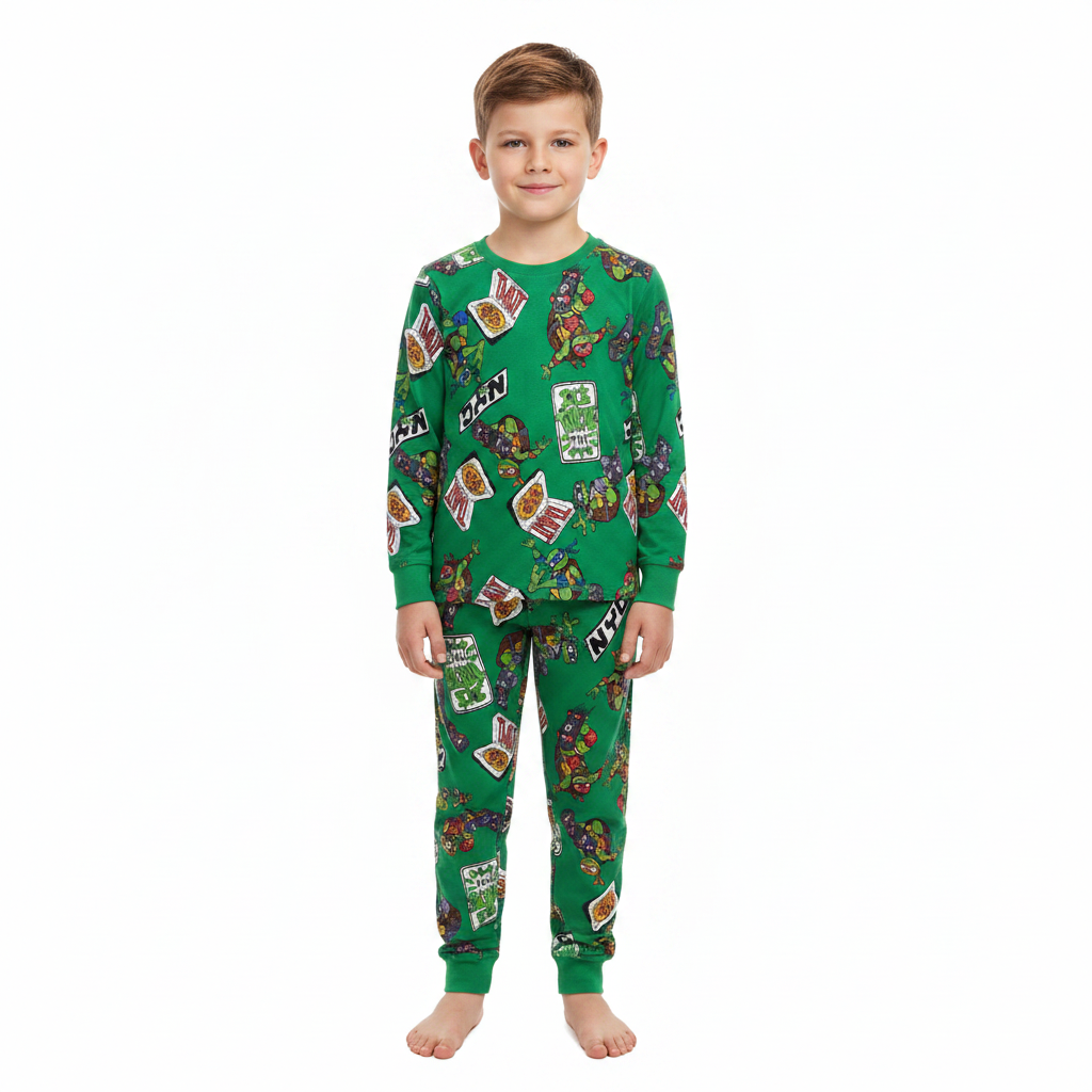 Teenage Mutant Ninja Turtles | Green Pyjama Set | Little Gecko