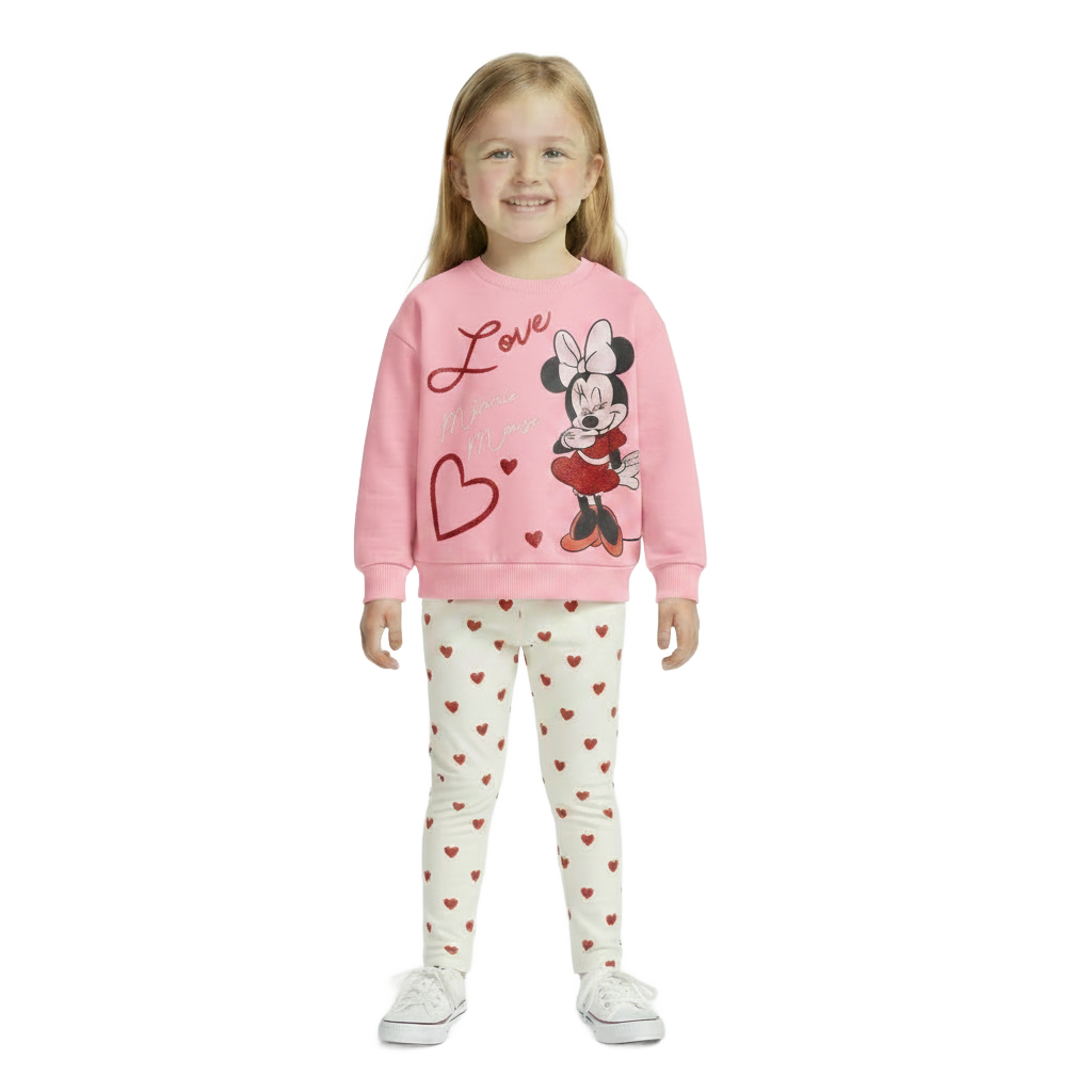 MINNIE MOUSE Pink Sweatshirt & Leggings Set