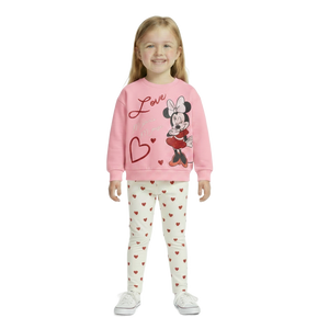 MINNIE MOUSE Pink Sweatshirt & Leggings Set