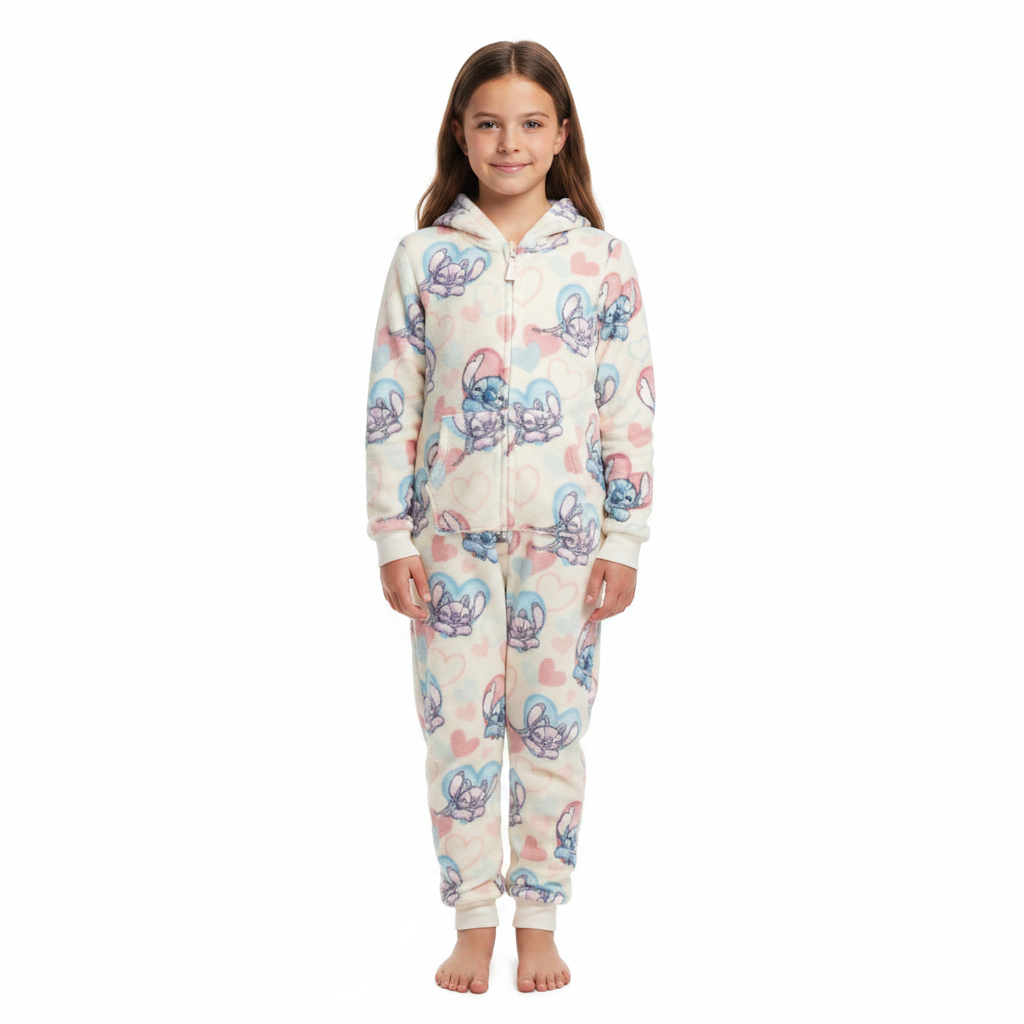 LILO & STITCH Cream Fleece All-In-One
