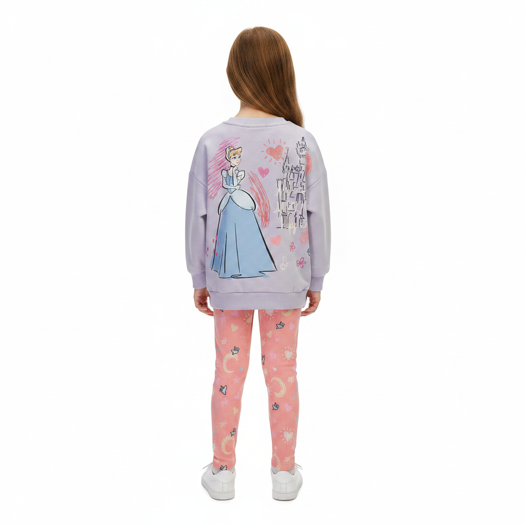 DISNEY PRINCESS Cinderella Sweatshirt & Leggings Set