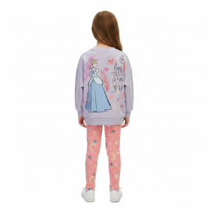 DISNEY PRINCESS Cinderella Sweatshirt & Leggings Set