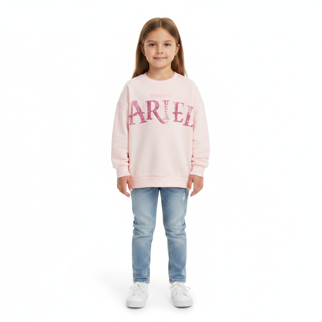 Disney Princess | Pink Ariel Sweatshirt | Little Gecko