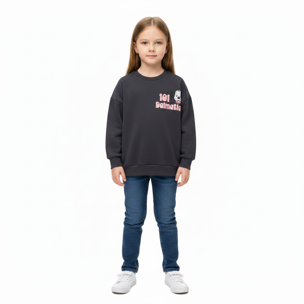 101 Dalmatians | Charcoal Sweatshirt | Little Gecko