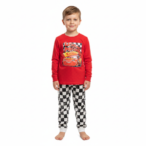 DISNEY CARS Red Checkered Pyjama Set