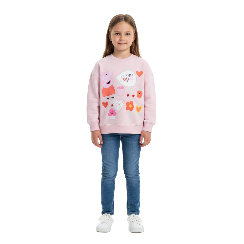 Peppa Pig | Pink Sweatshirt | Little Gecko