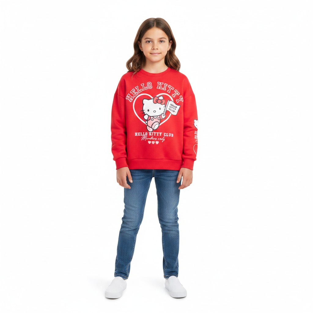 HELLO KITTY Red Sweatshirt