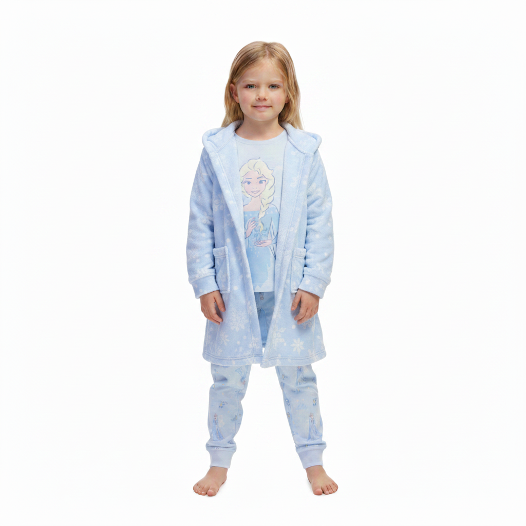 FROZEN Blue Dressing Gown & Pyjama Set