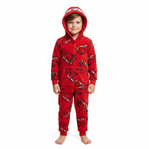 DISNEY CARS Red Fleece All-In-One