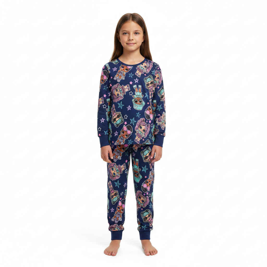 LOL Surprise | Navy All Over Print Pyjamas | Little Gecko