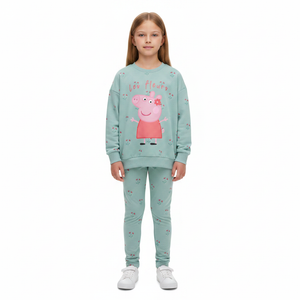 PEPPA PIG Aqua Sweatshirt & Leggings Set