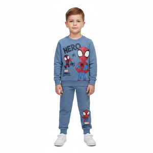 SPIDERMAN Blue Sweatshirt & Trackpants Set