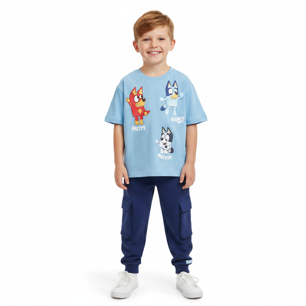 BLUEY & Friends T-Shirt & Trackpants Set
