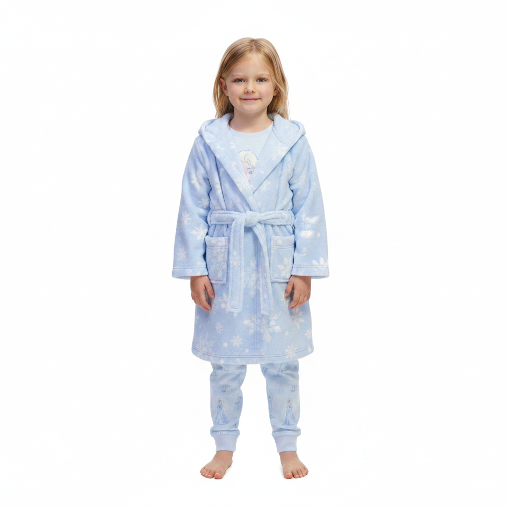 FROZEN Blue Dressing Gown & Pyjama Set