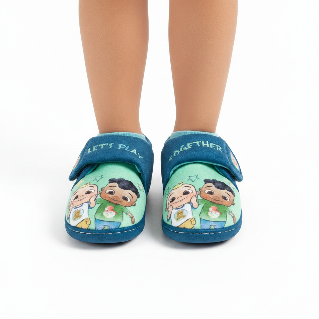 COCOMELON Blue/Green Slippers