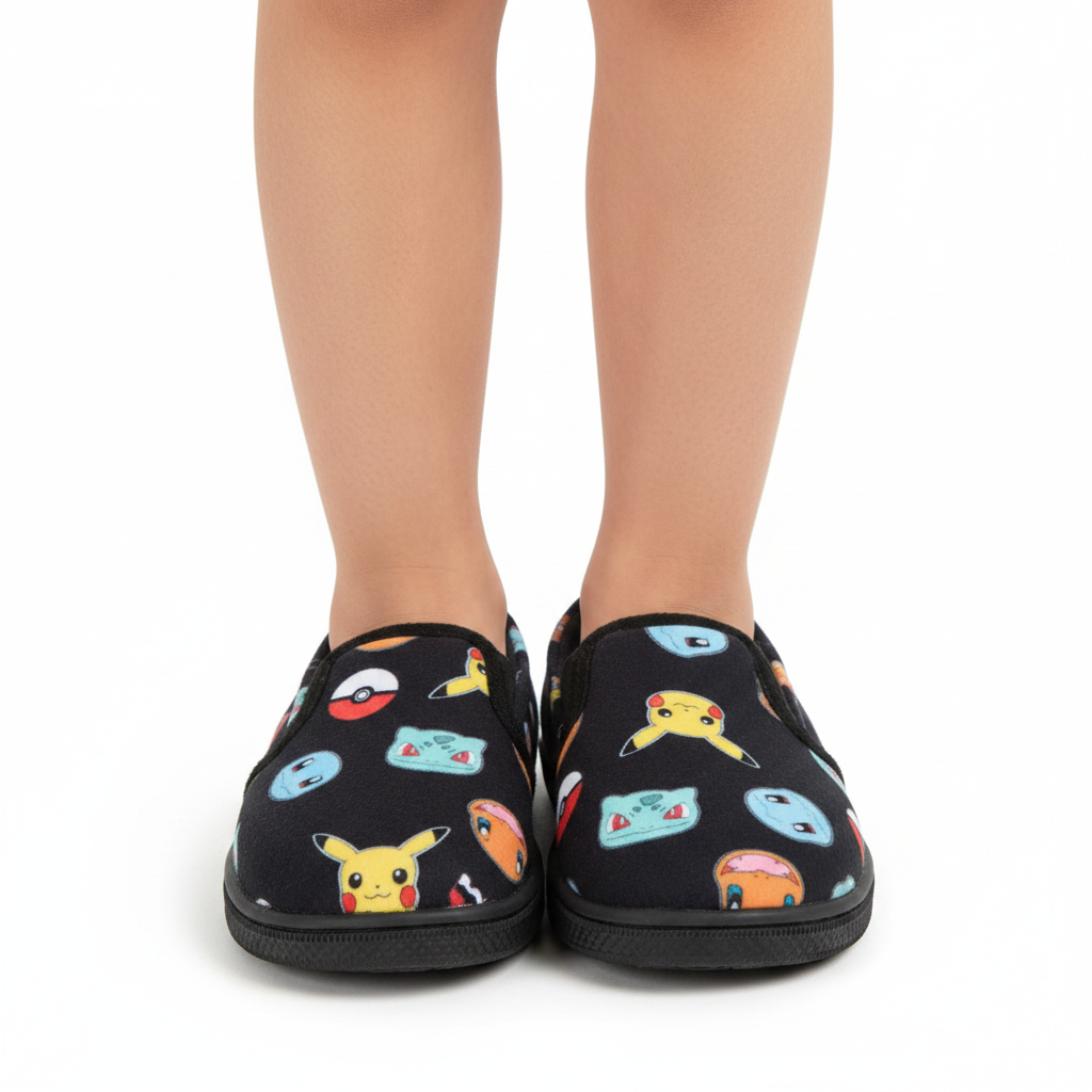 POKÉMON Black Slippers