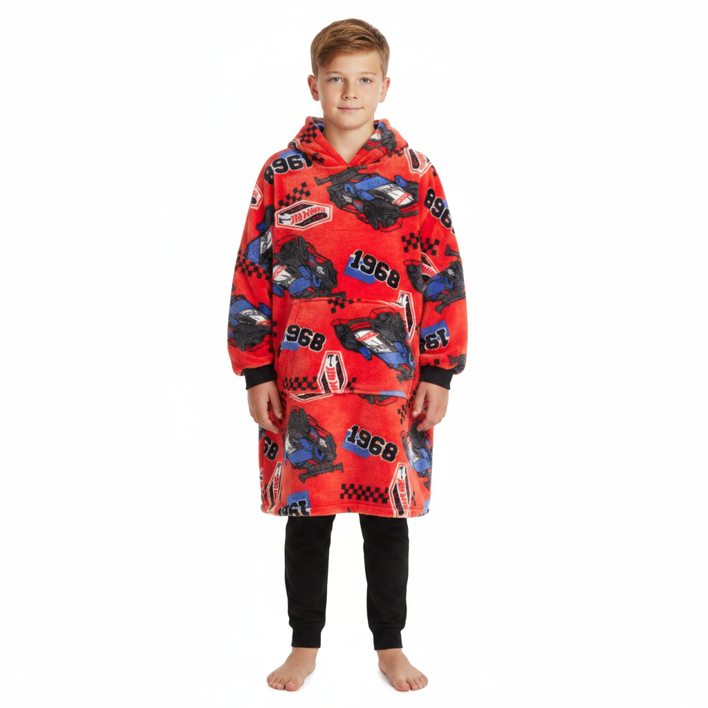 HOT WHEELS Reversible Fleece Snuggle Hoodie