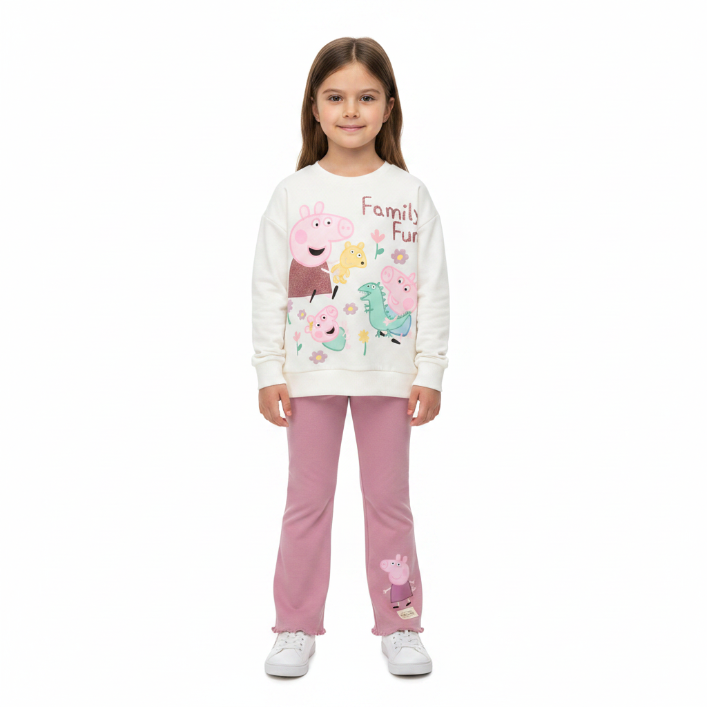 PEPPA PIG Sweatshirt & Flared Leggings Set