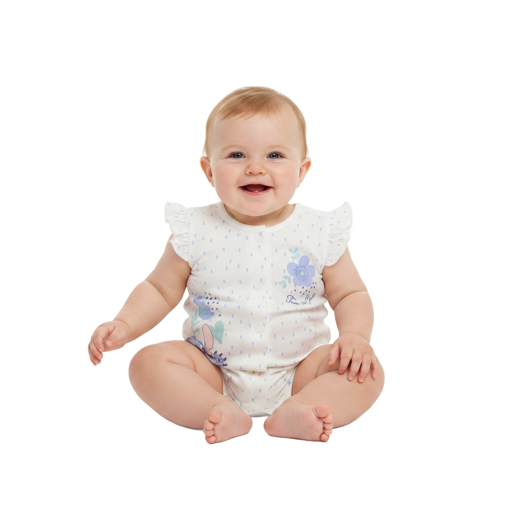 Lilo & Stitch | 2pk Blue/White Romper Set | Little Gecko