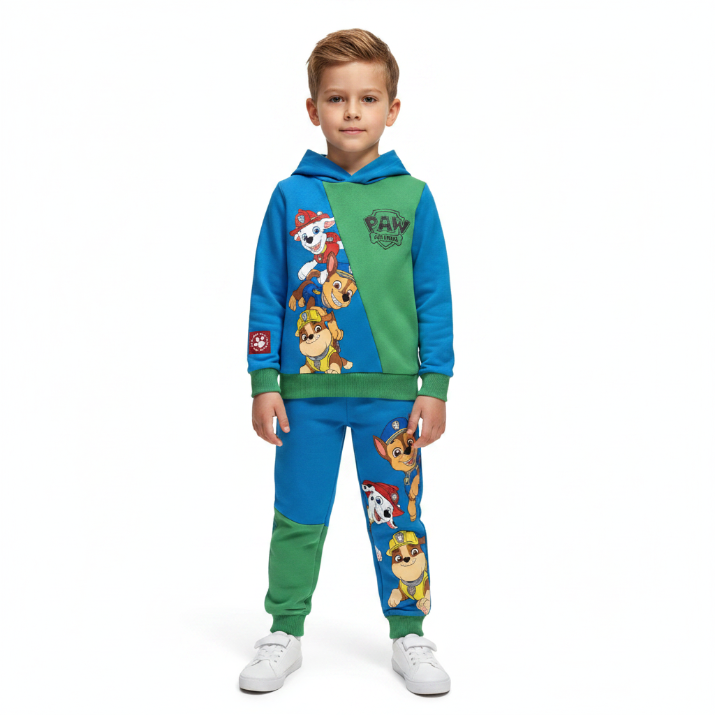 PAW PATROL Blue/Green Hoodie & Trackpants Set