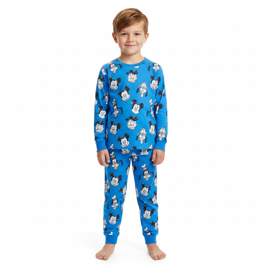 Mickey Mouse | Blue Pyjama Set | Little Gecko