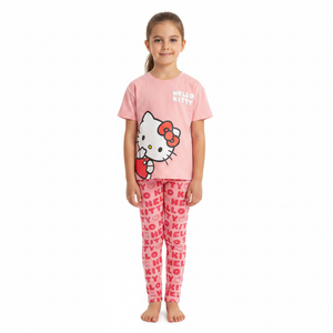 HELLO KITTY Pink Pyjama Set