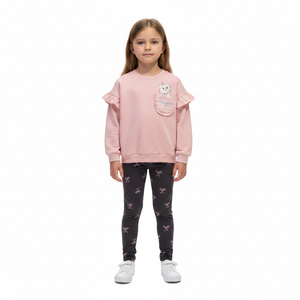 THE ARISTOCATS Pink Sweatshirt & Leggings Set