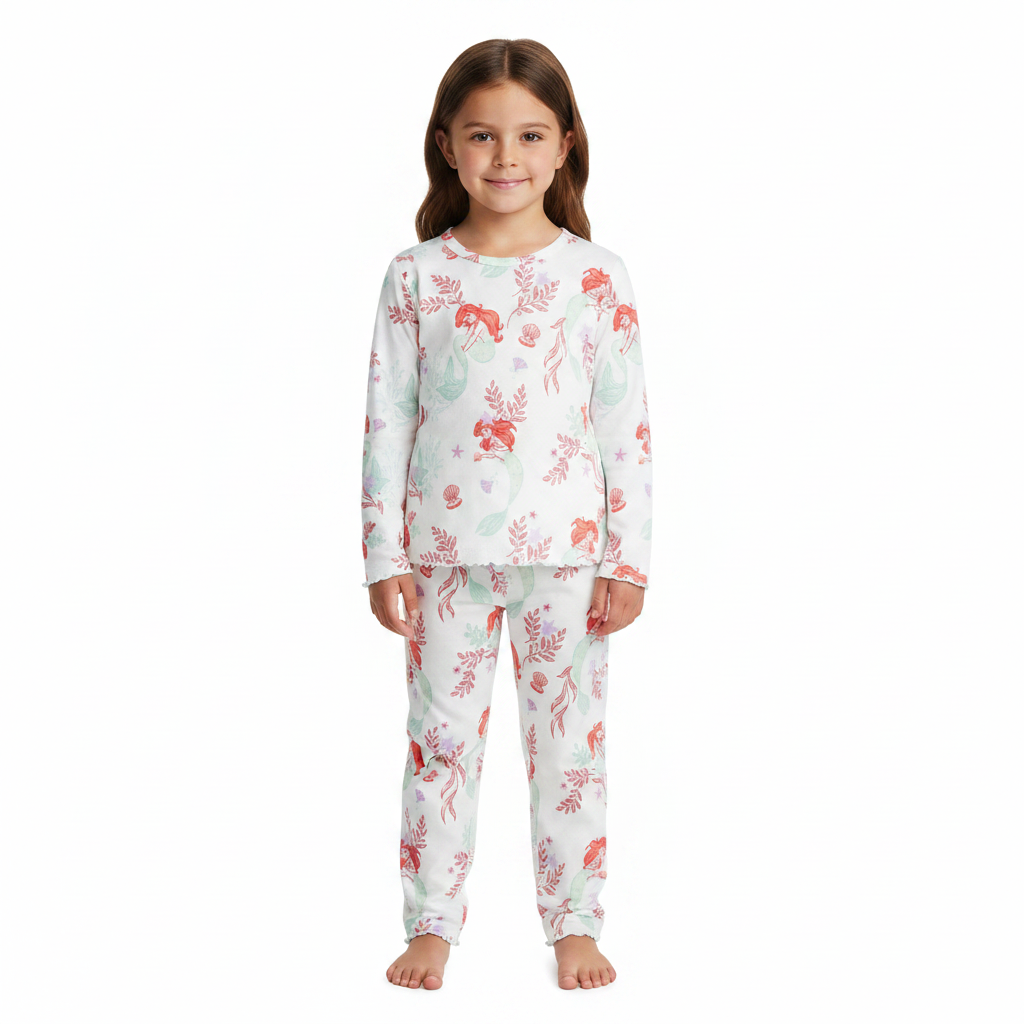 DISNEY PRINCESS Ariel Velour Pyjama Set