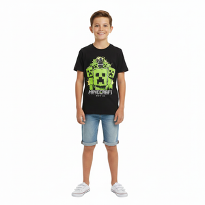 MINECRAFT Black Creeper  T-Shirt