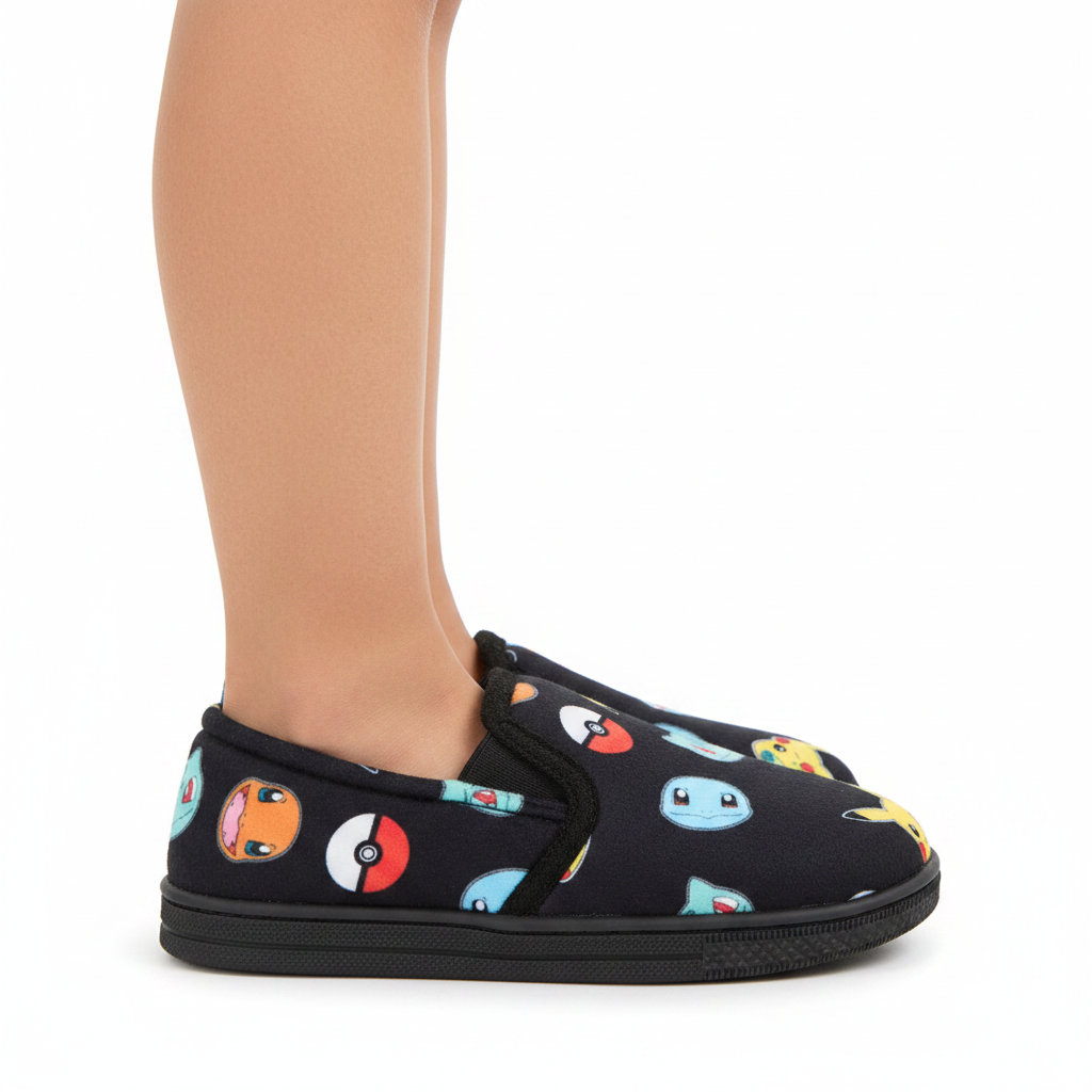 POKÉMON Black Slippers