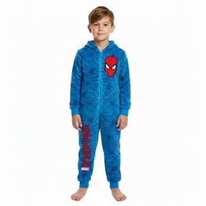 SPIDERMAN Blue Fleece All-In-One