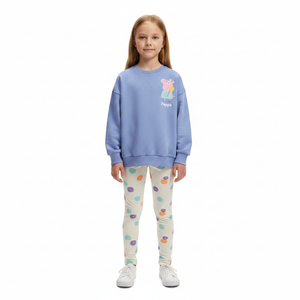 PEPPA PIG Blue Sweatshirt & Leggings Set