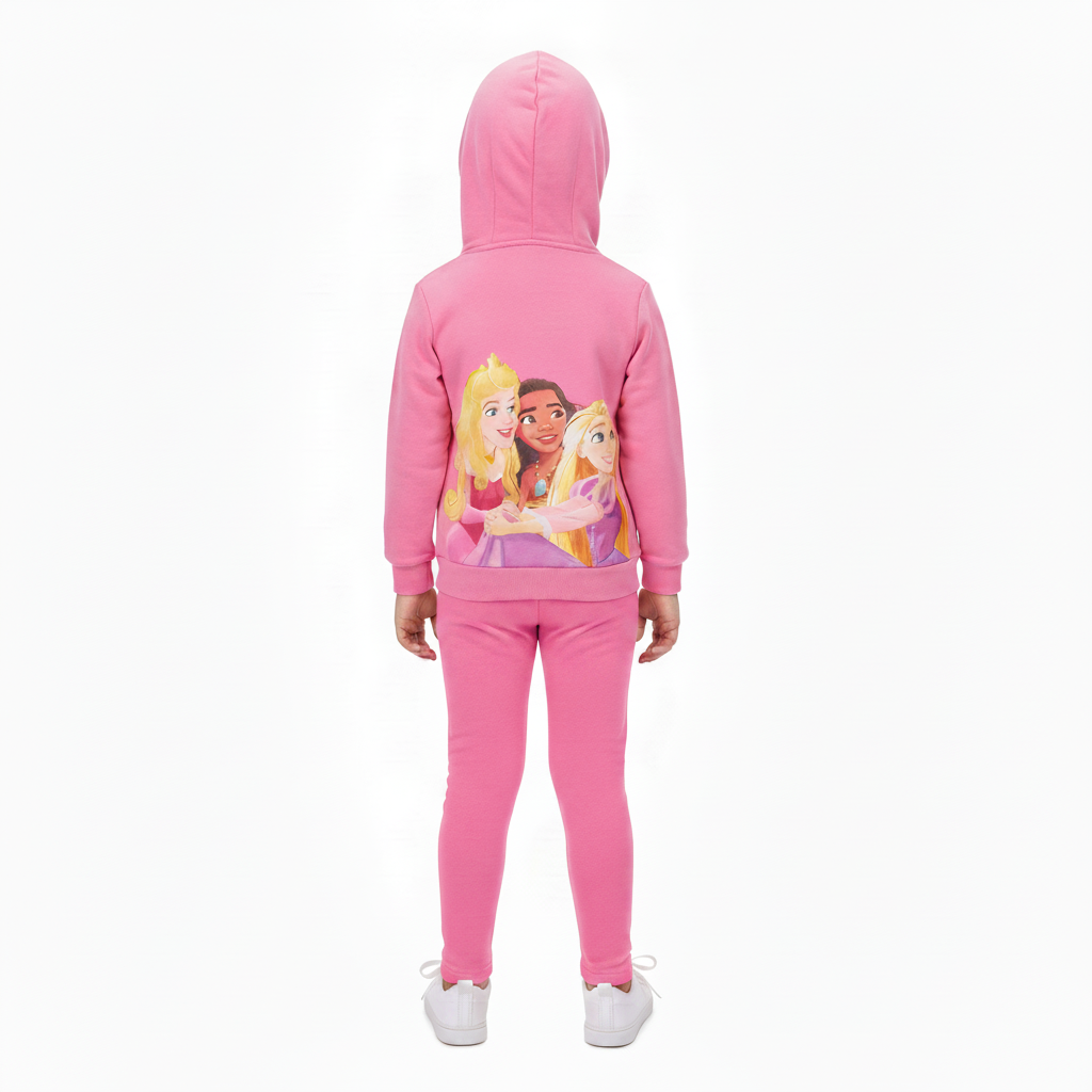 DISNEY PRINCESS Jacket, T-Shirt & Leggings Set