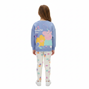 PEPPA PIG Blue Sweatshirt & Leggings Set