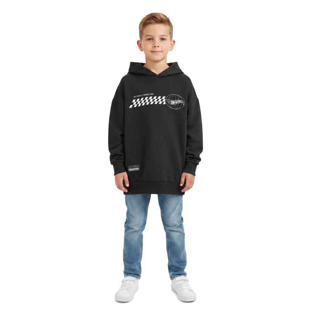 HOT WHEELS Graphic Hooded Sweatshirt